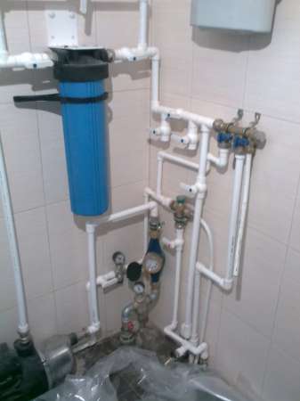 Установка системы водоснабжения