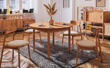 Обеденные столы из массива дерева для вашего дома